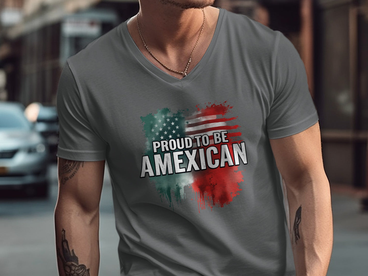 Proud to Be AMEXICAN Design T-Shirt product type