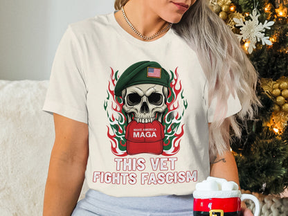 This Vet Fights Fascism Graphic Tee