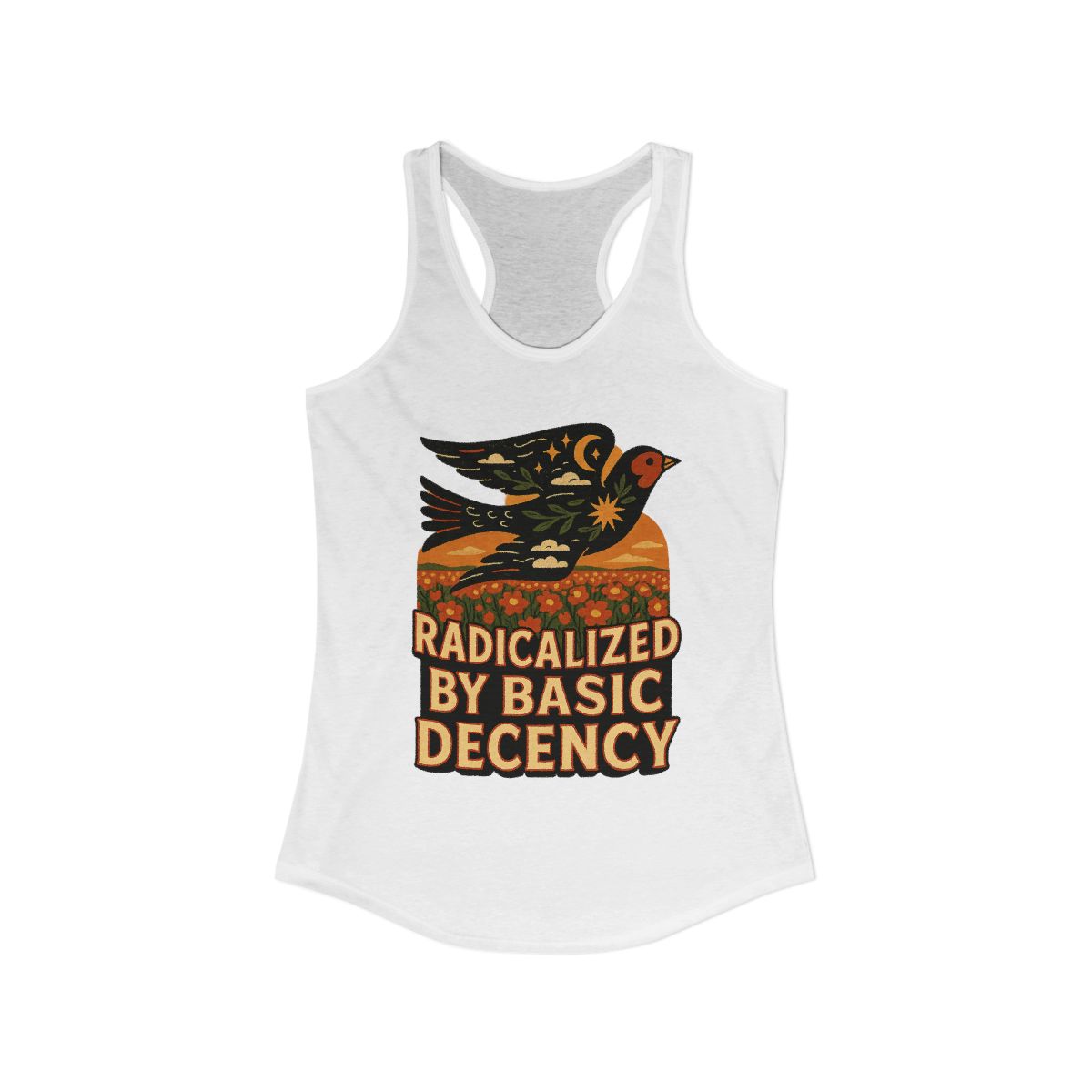 Radicalized by Basic Decency Graphic Tank Top