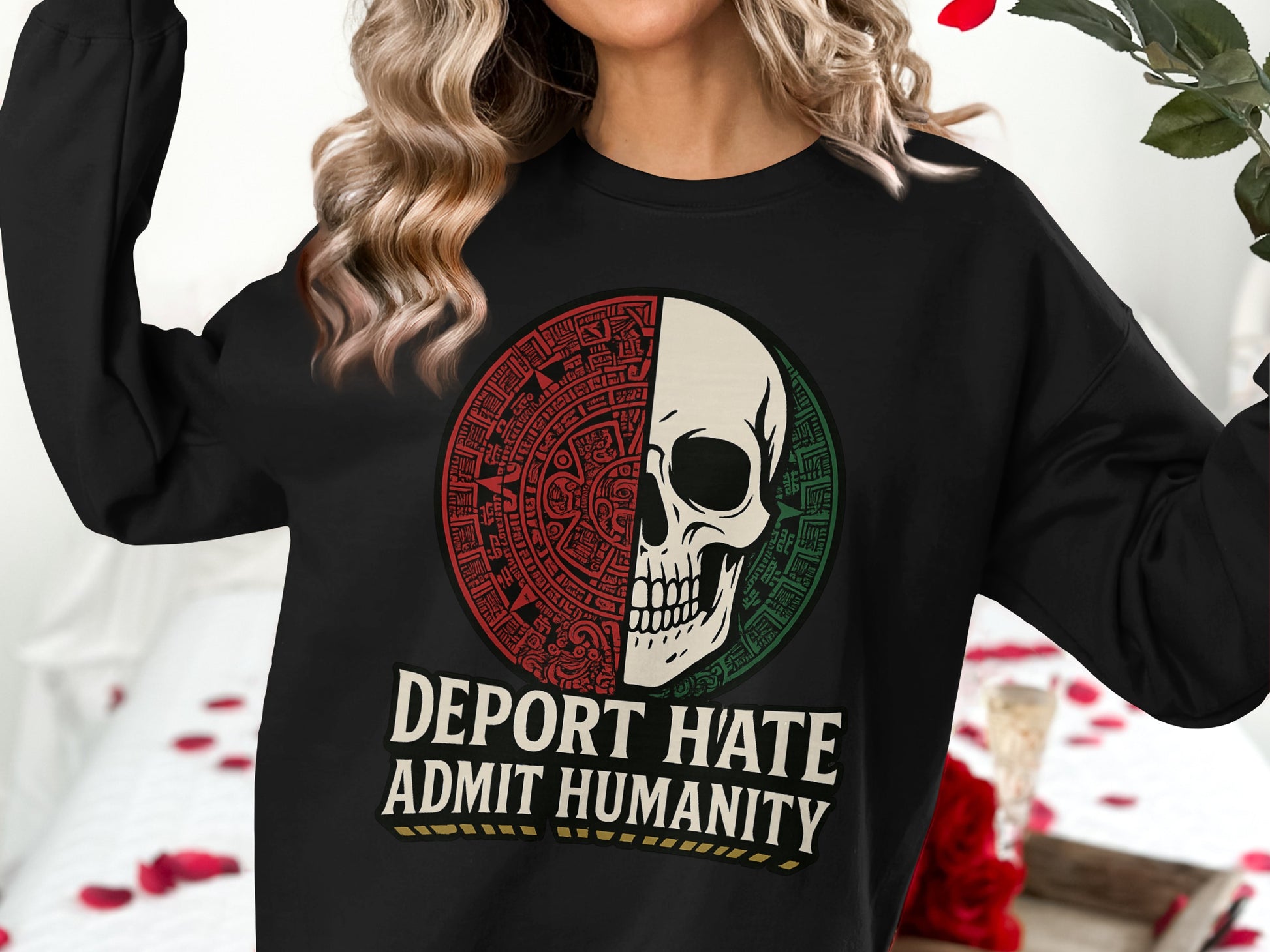 Deport Hate Admit Humanity Skull Design product type