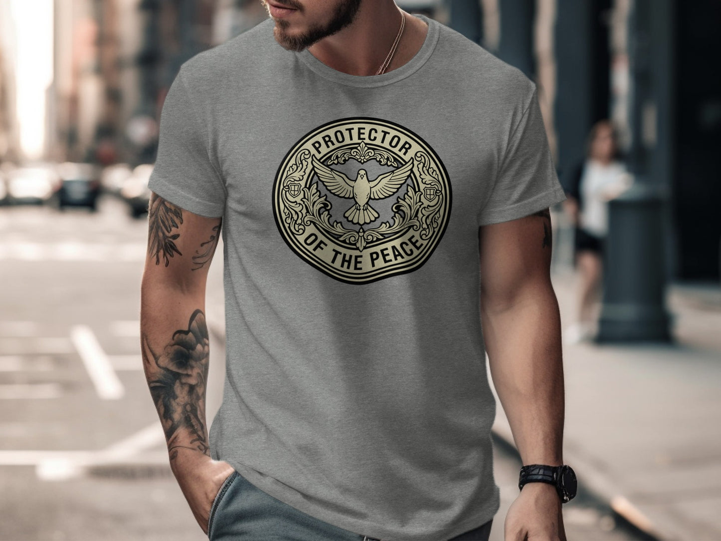 Protector of the Peace Badge Design Shirt