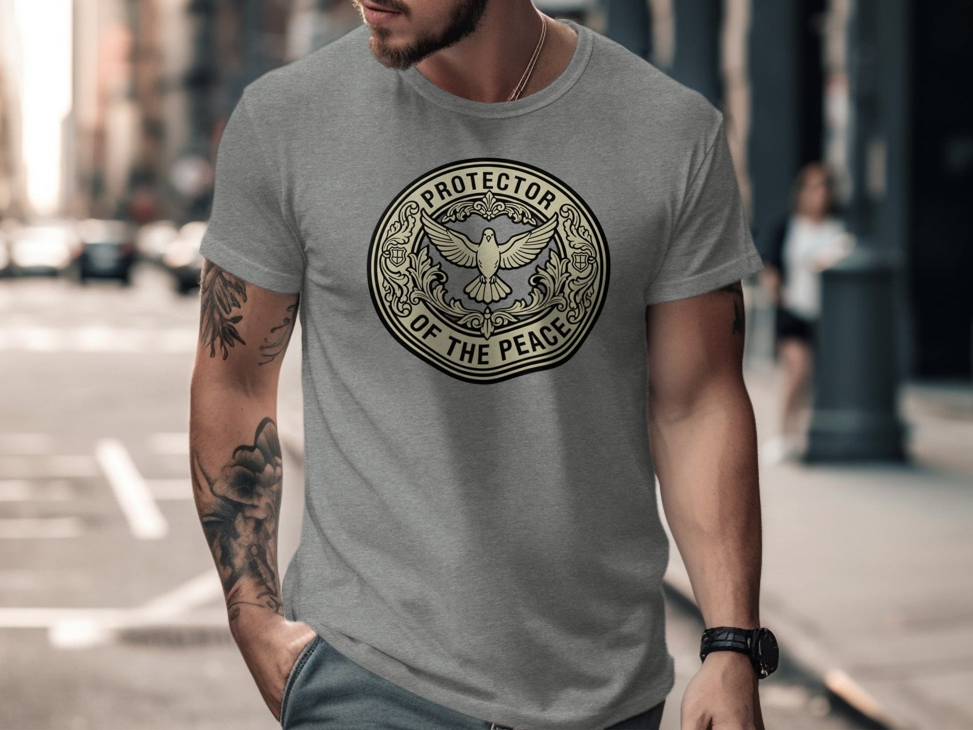 Protector of the Peace Badge Design Shirt