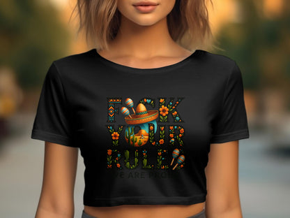 Bold Statement Sombrero Themed Crop Top product