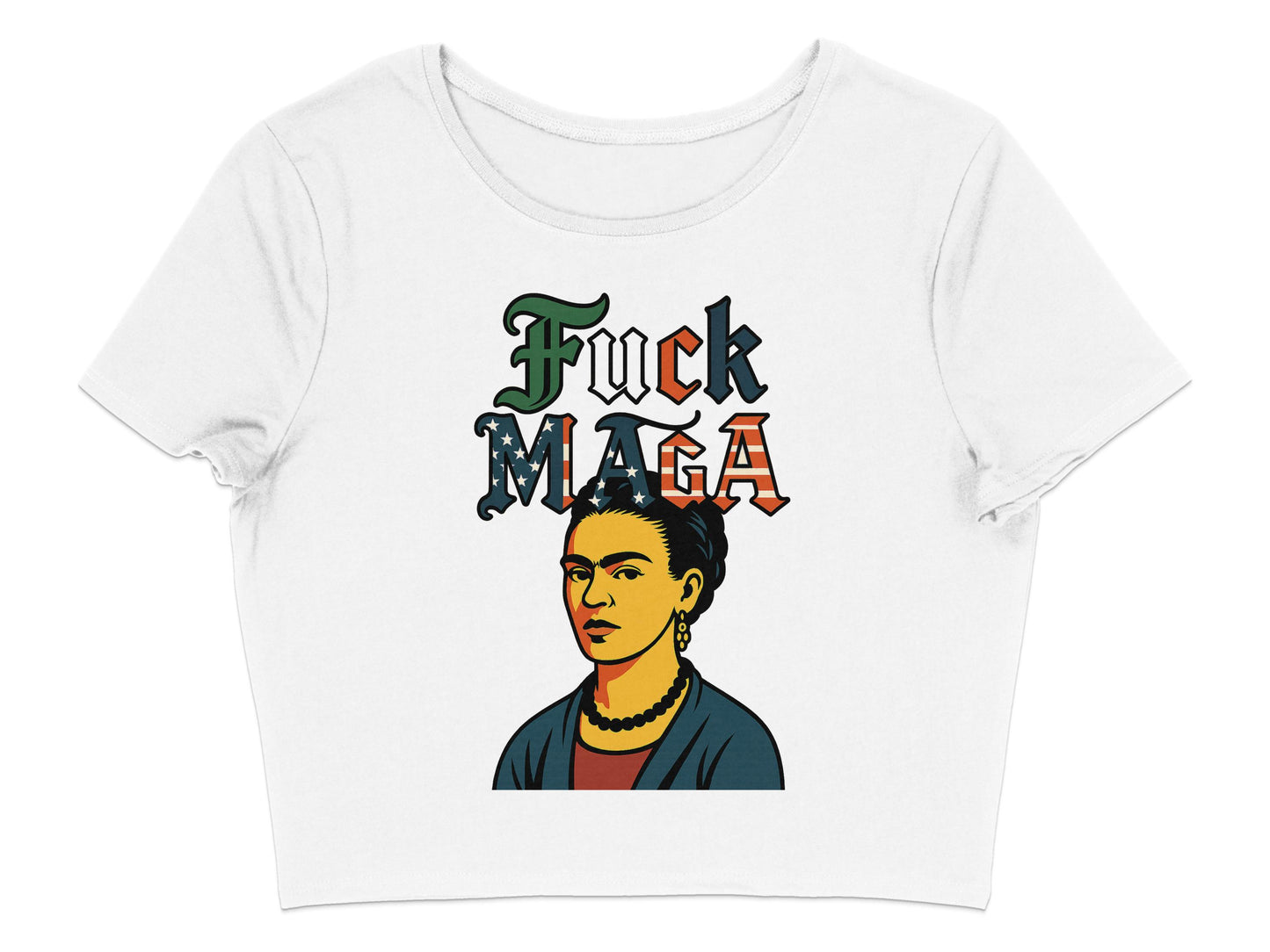 Anti MAGA Political Statement Women's Crop Top Product