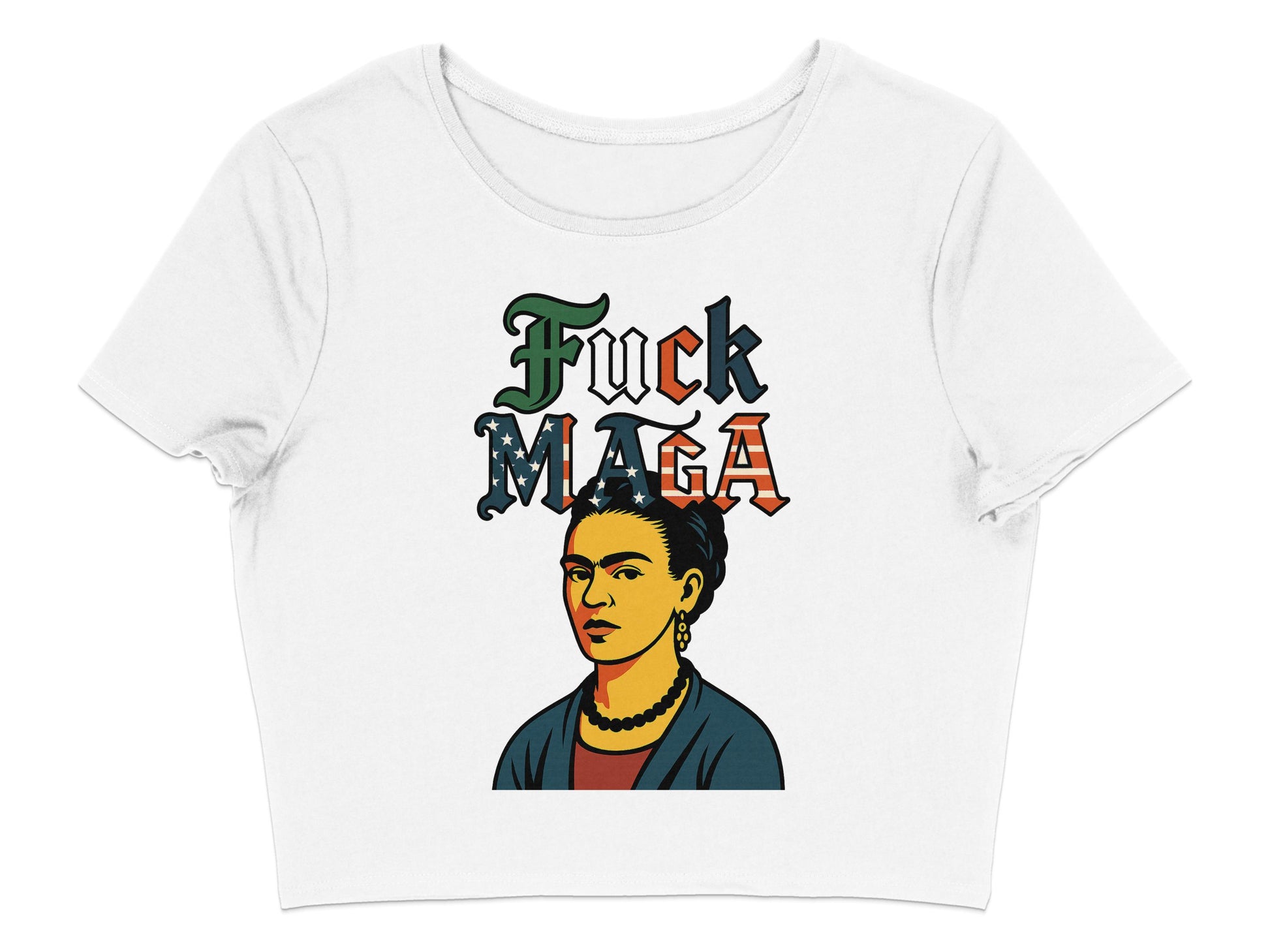 Anti MAGA Political Statement Women's Crop Top Product