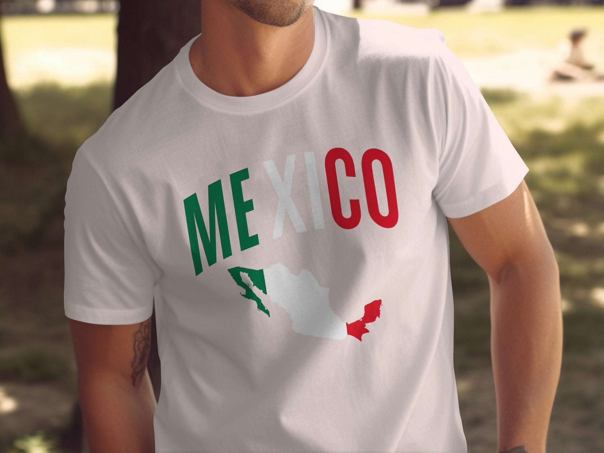Mexico Map Logo Men's Casual T-shirt product type