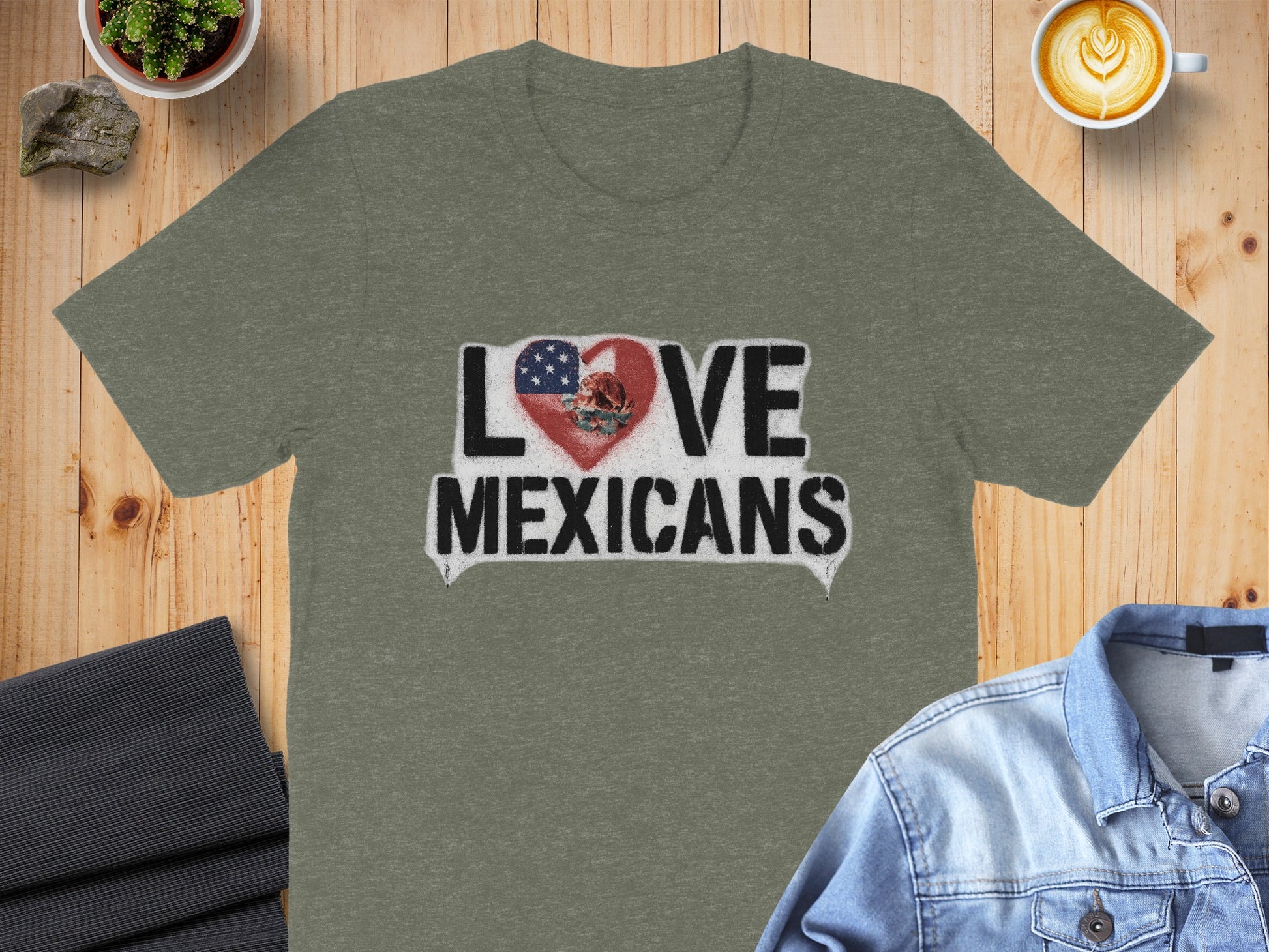 Love Mexicans Graphic Printed T-Shirt Unisex Product