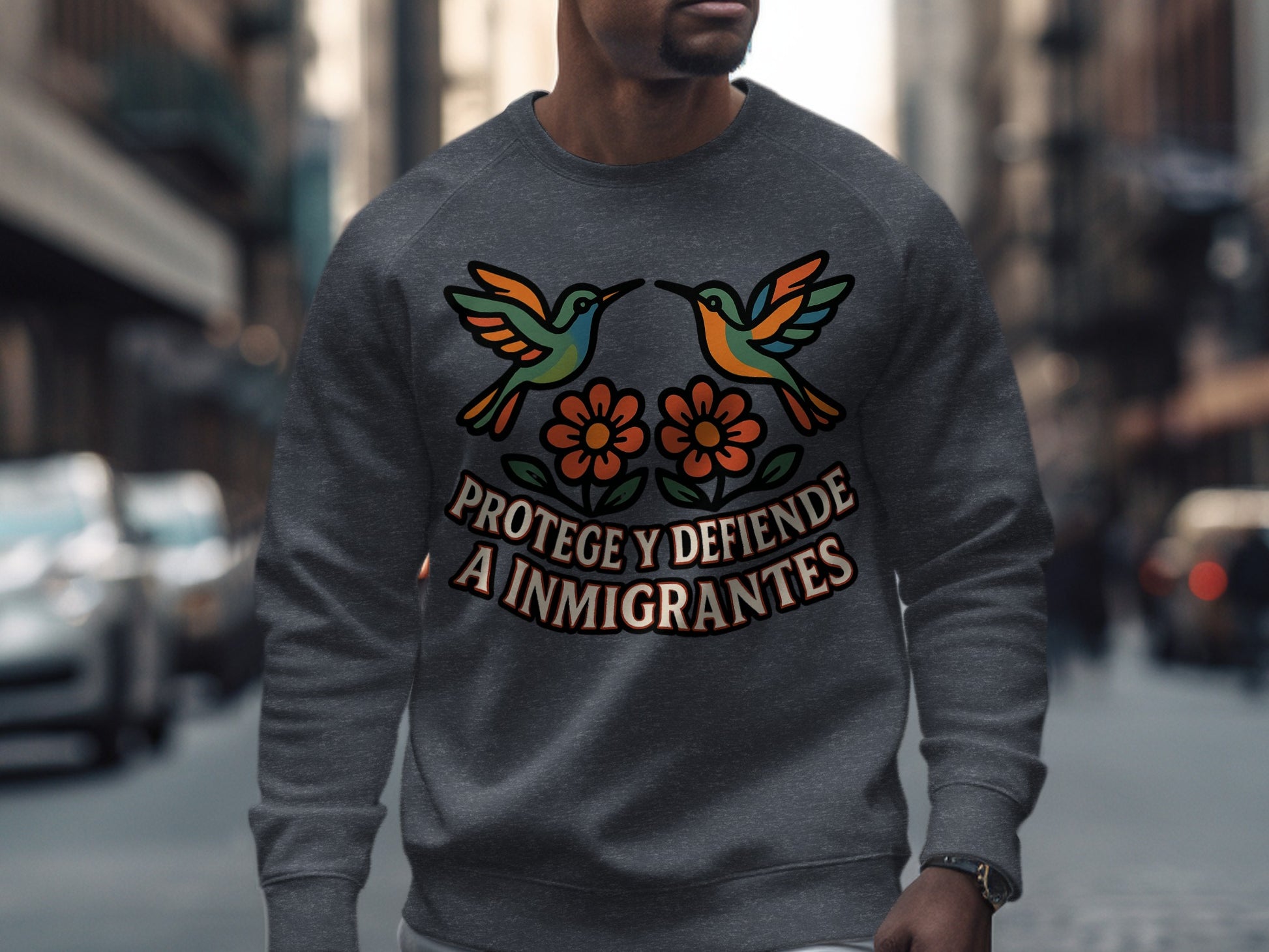 Protege y Defiende a Inmigrantes Statement Sweater product
