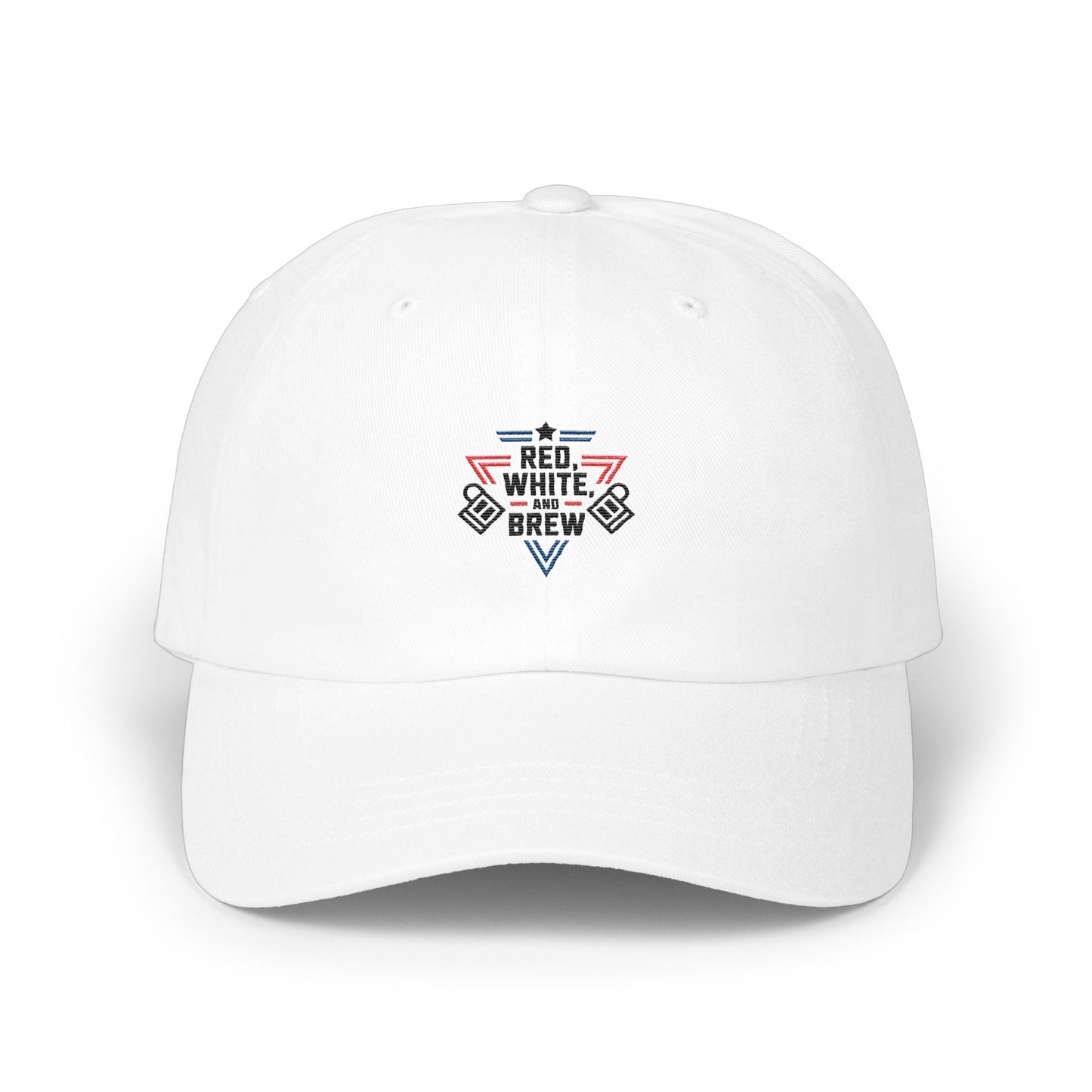 Red White and Brew Design Embroidered Hat product type