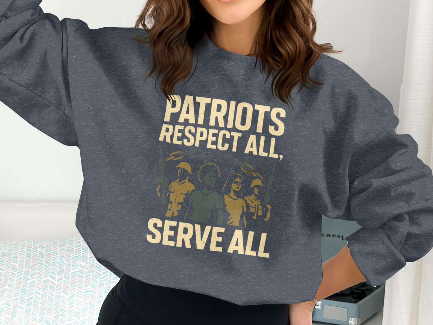 Patriots Respect All Serve All sweatshirt product