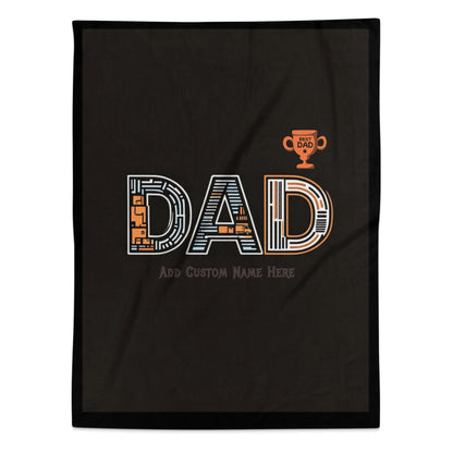 Best Dad Add Custom Name Here Blanket product type