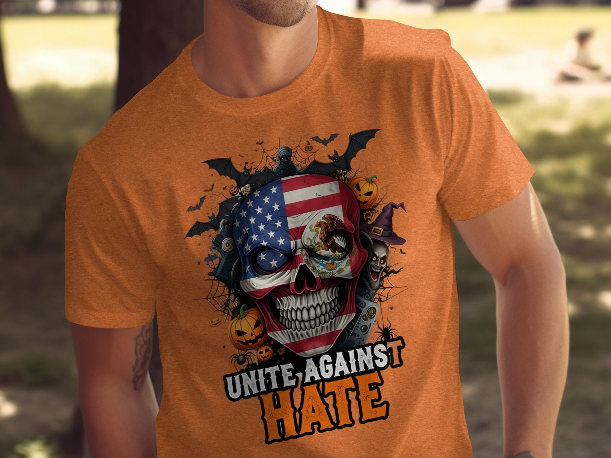 Unite Against Hate Festive Graphic T-Shirt product