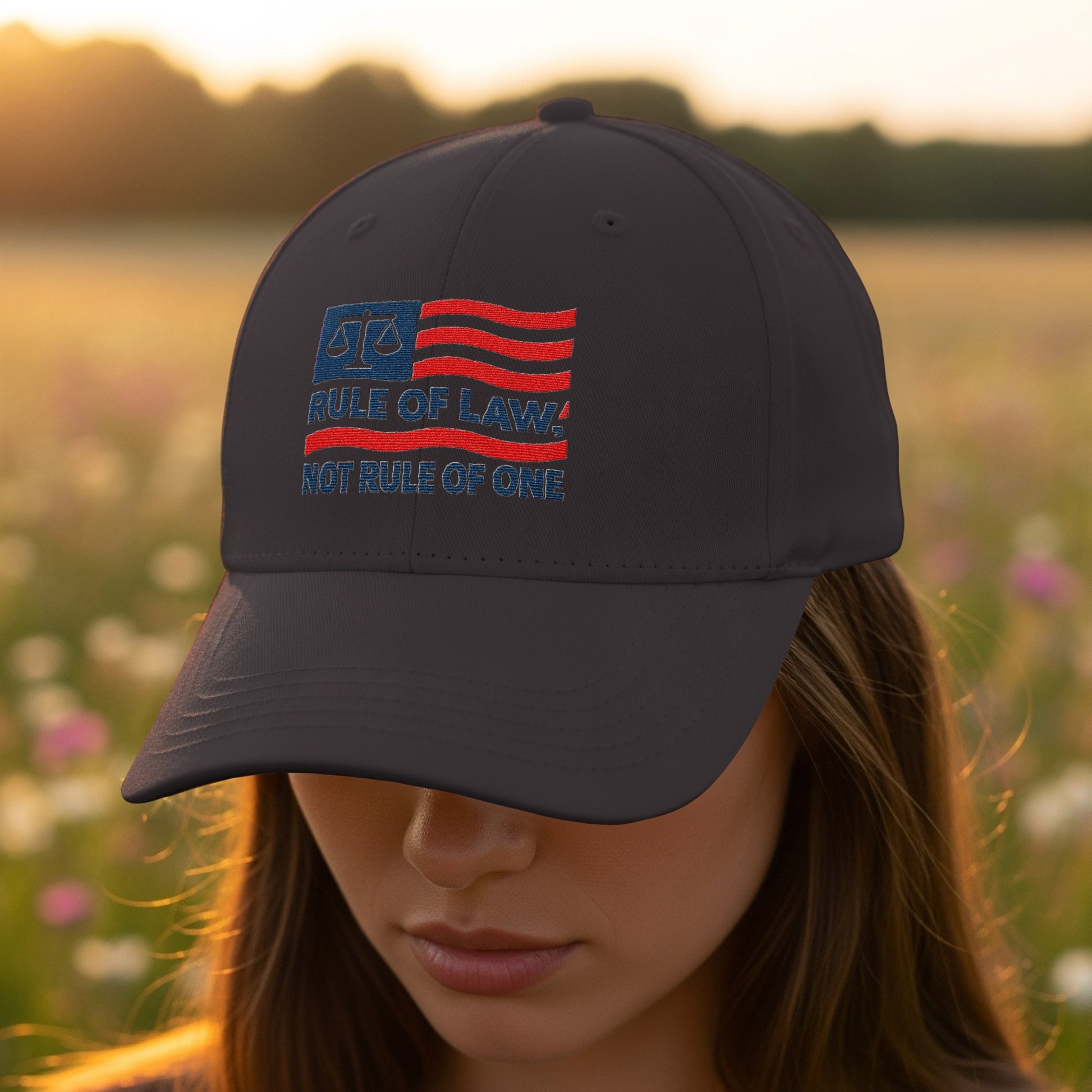 Rule of Law Not Rule of One Embroidered Hat product