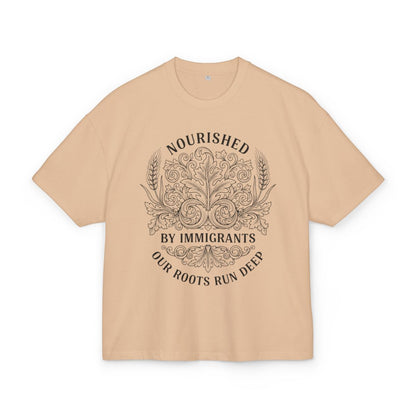 Nourished By Immigrants Our Roots Run Deep T-shirt