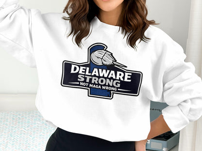 Delaware Strong Not Maga Wrong Sweatshirt