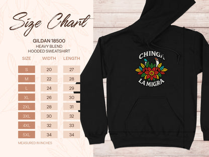 Chinga La Migra Graphic Hooded Sweatshirt product