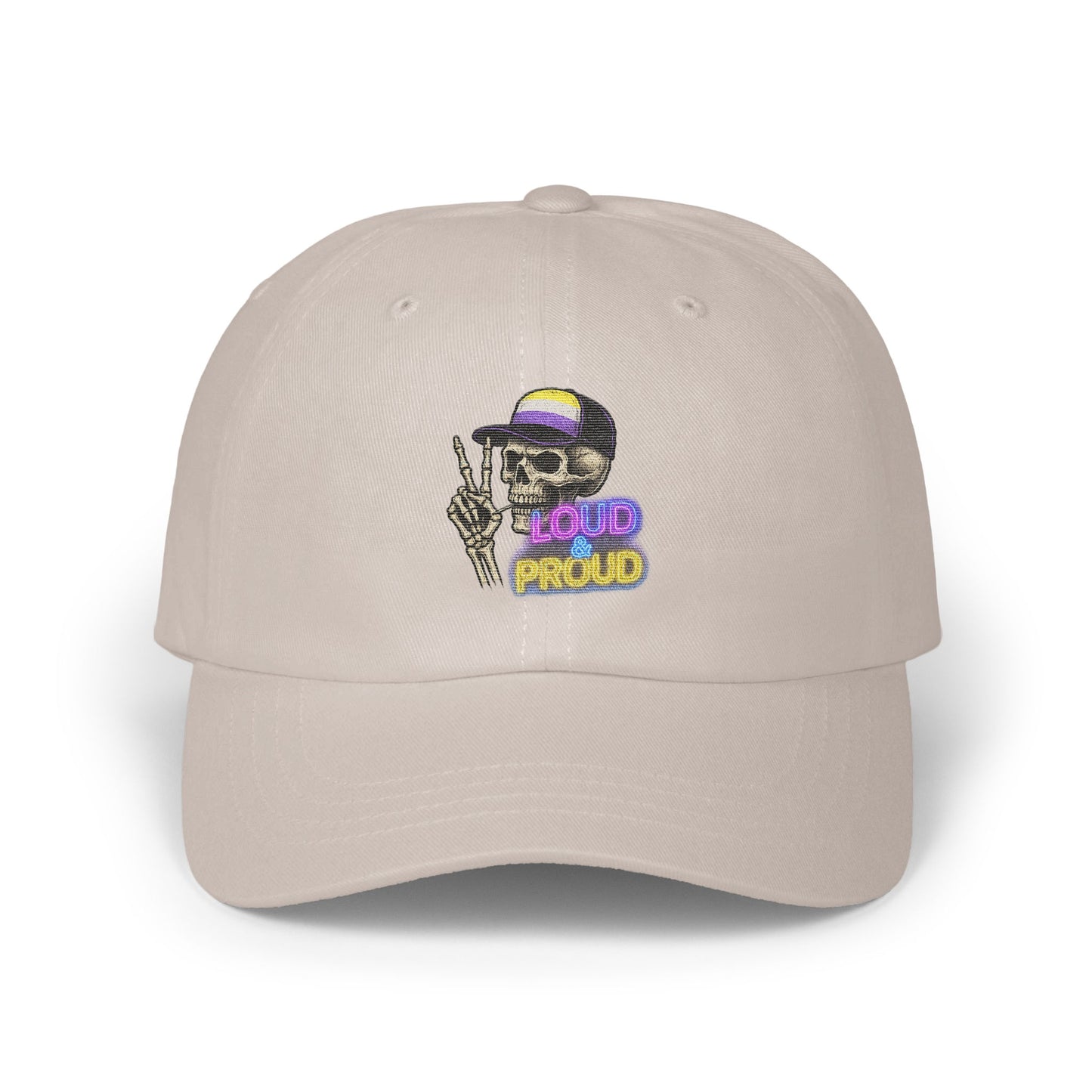 Loud Proud Skeleton Embroidered Baseball Cap product