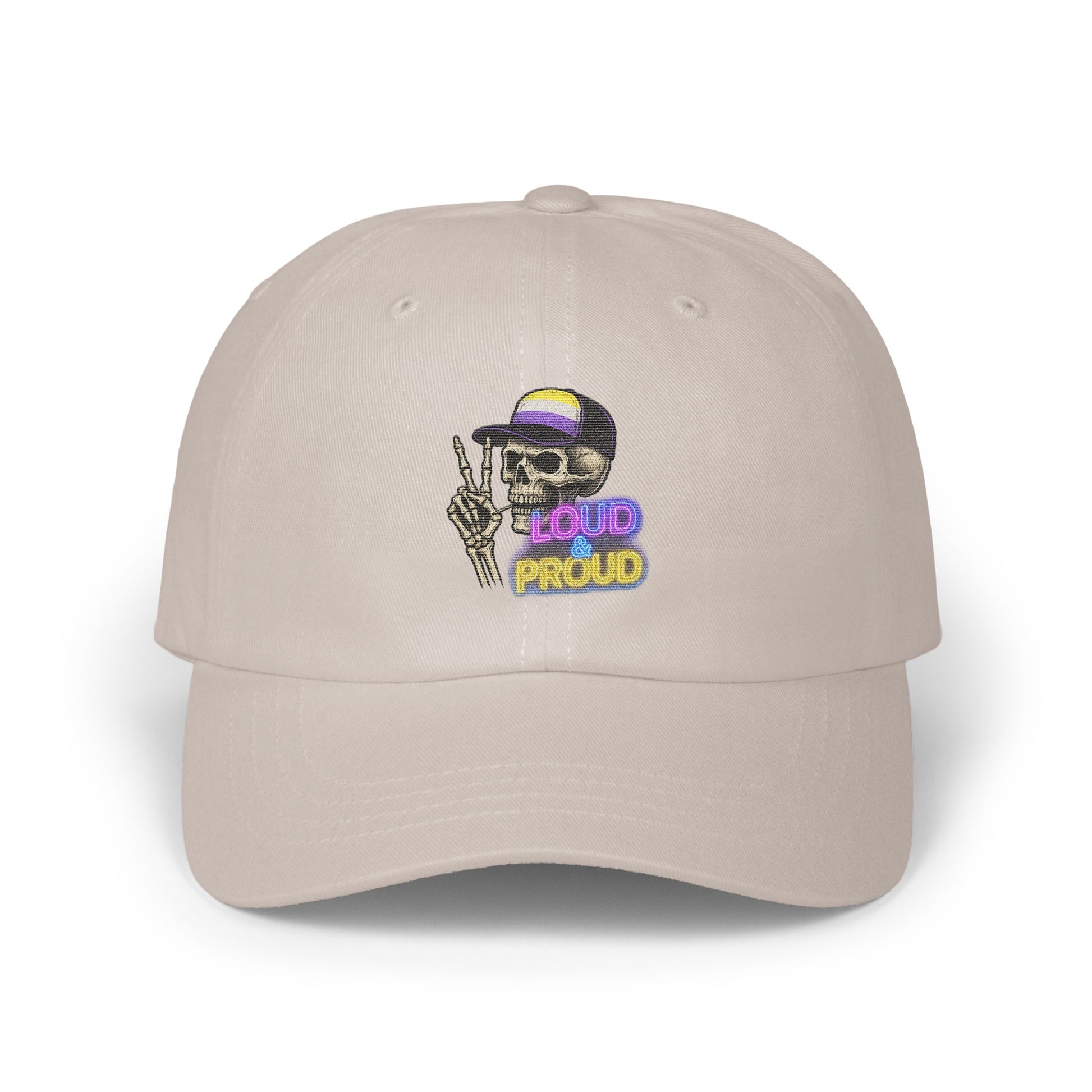 Loud Proud Skeleton Embroidered Baseball Cap product