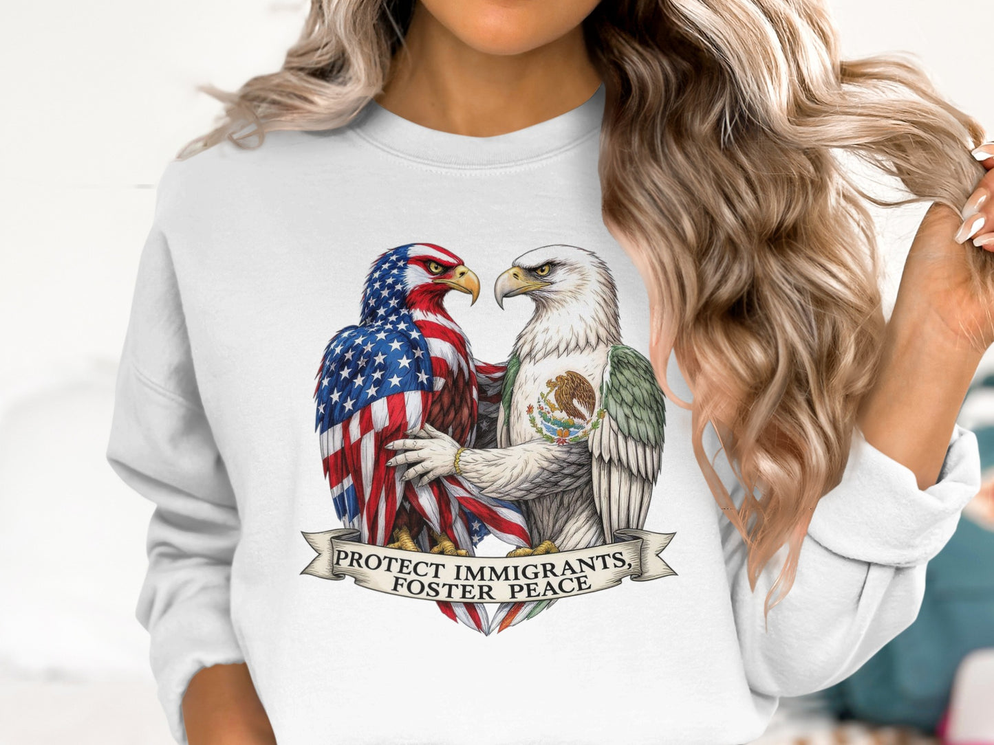 Protect Immigrants Foster Peace Sweatshirt product