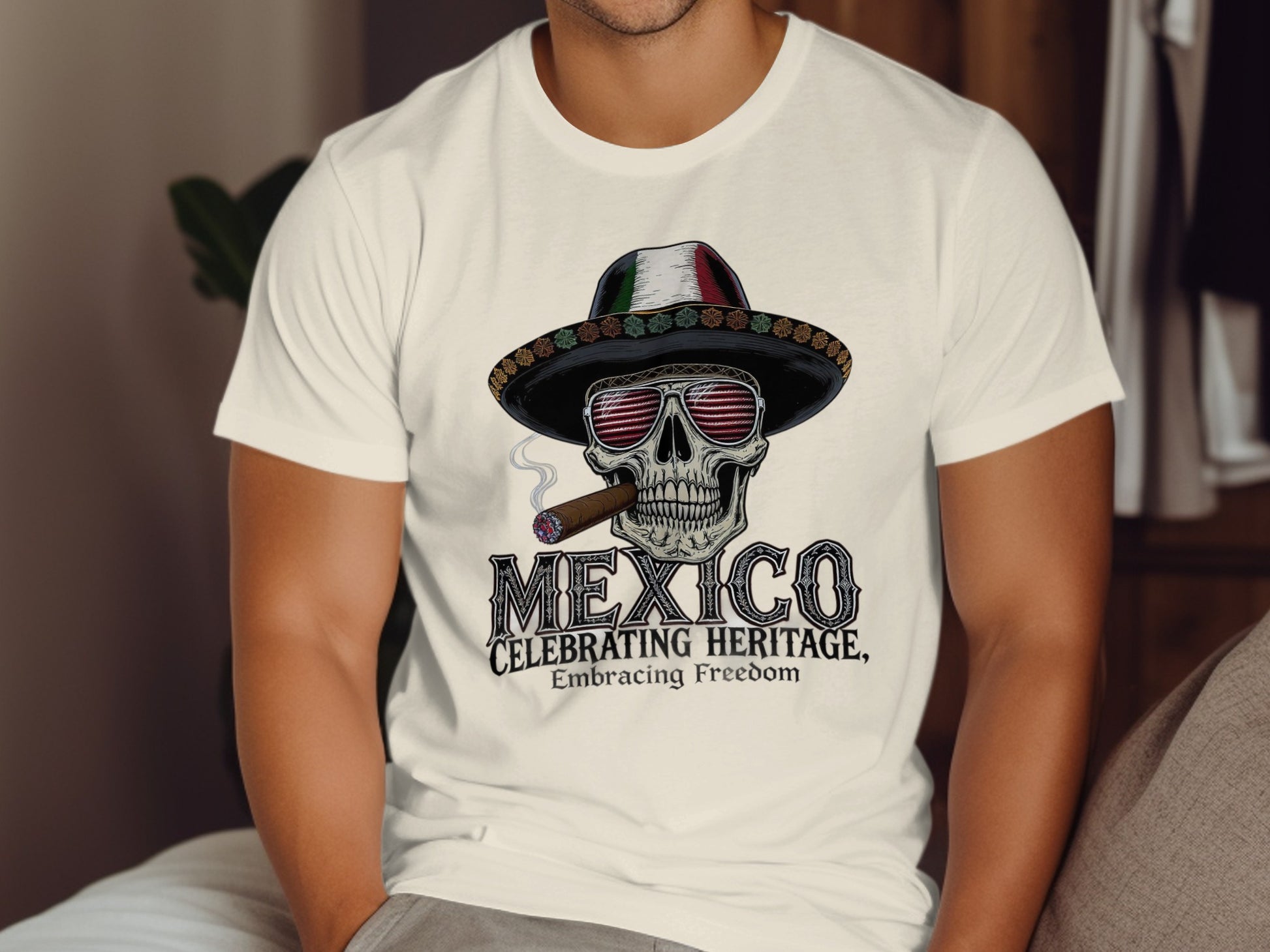 Mexico Celebrating Heritage Skull T-Shirt product