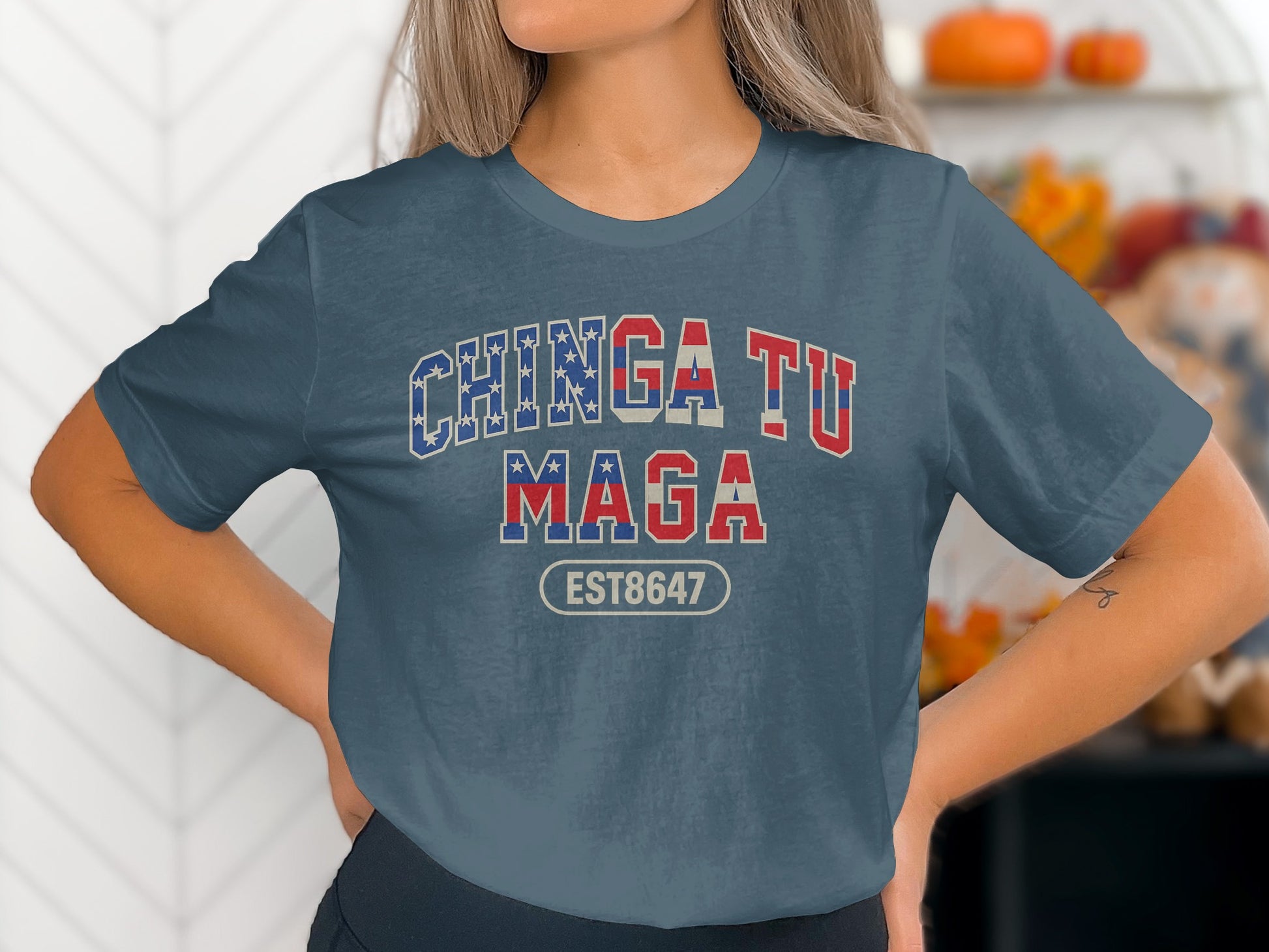Chinga Tu Maga Est8647 Graphic Tee Shirt Product