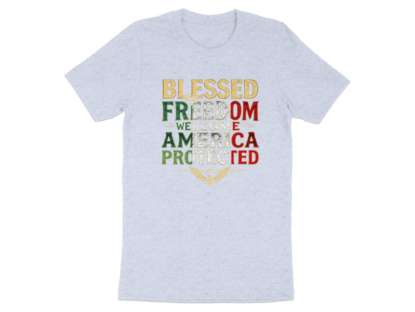 Blessed Freedom Welcome America Protected T-shirt product type