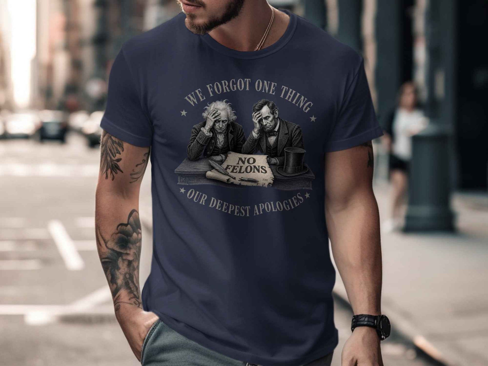 Founders' Oversight: No Felons T-Shirt