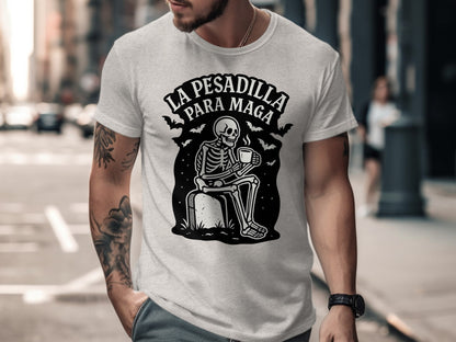 La Pesadilla Para Maga Skeleton Design T-Shirt product