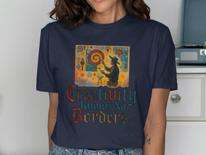 Creativity Knows No Borders Artistic T-shirt product type