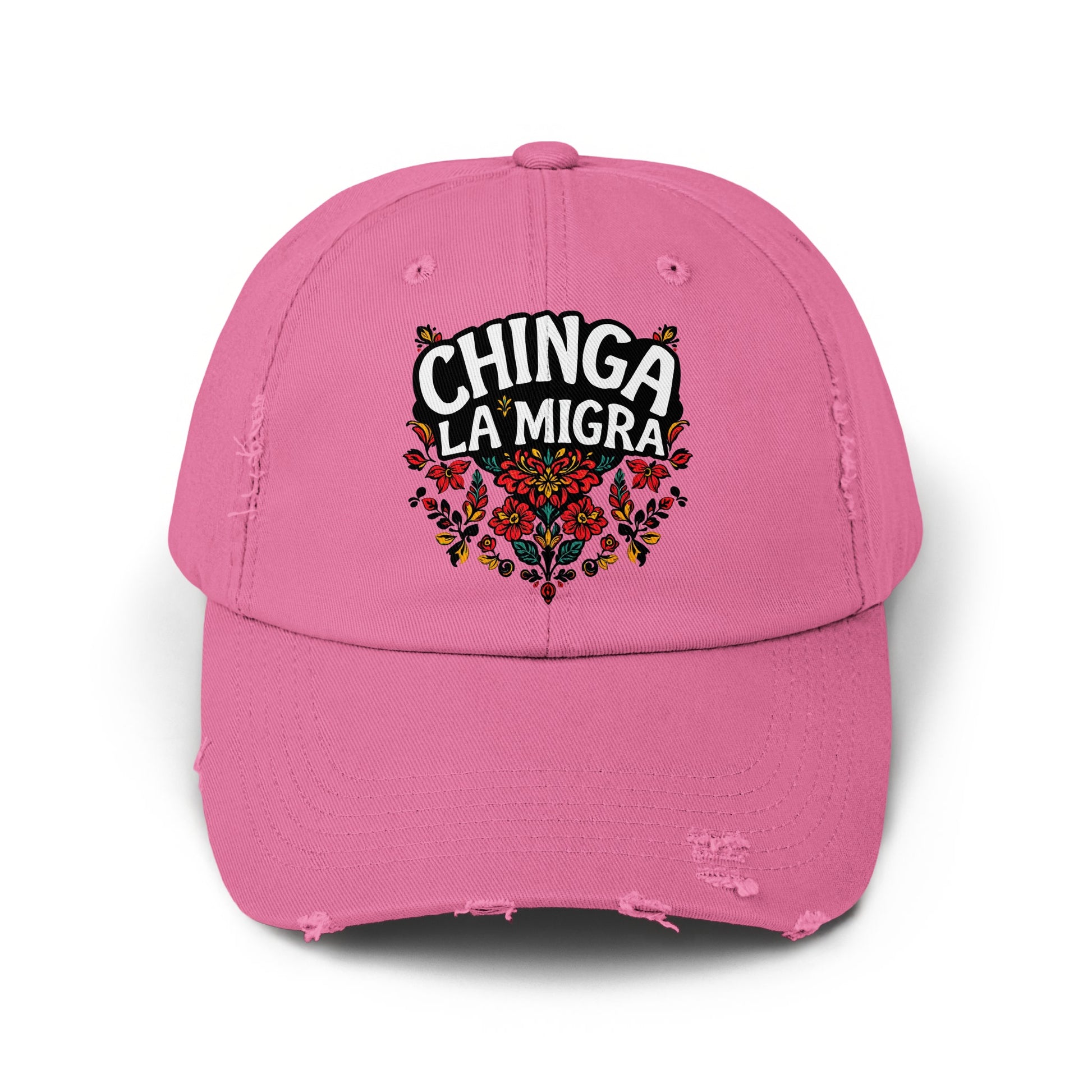 Chinga La Migra Distressed Baseball Cap product