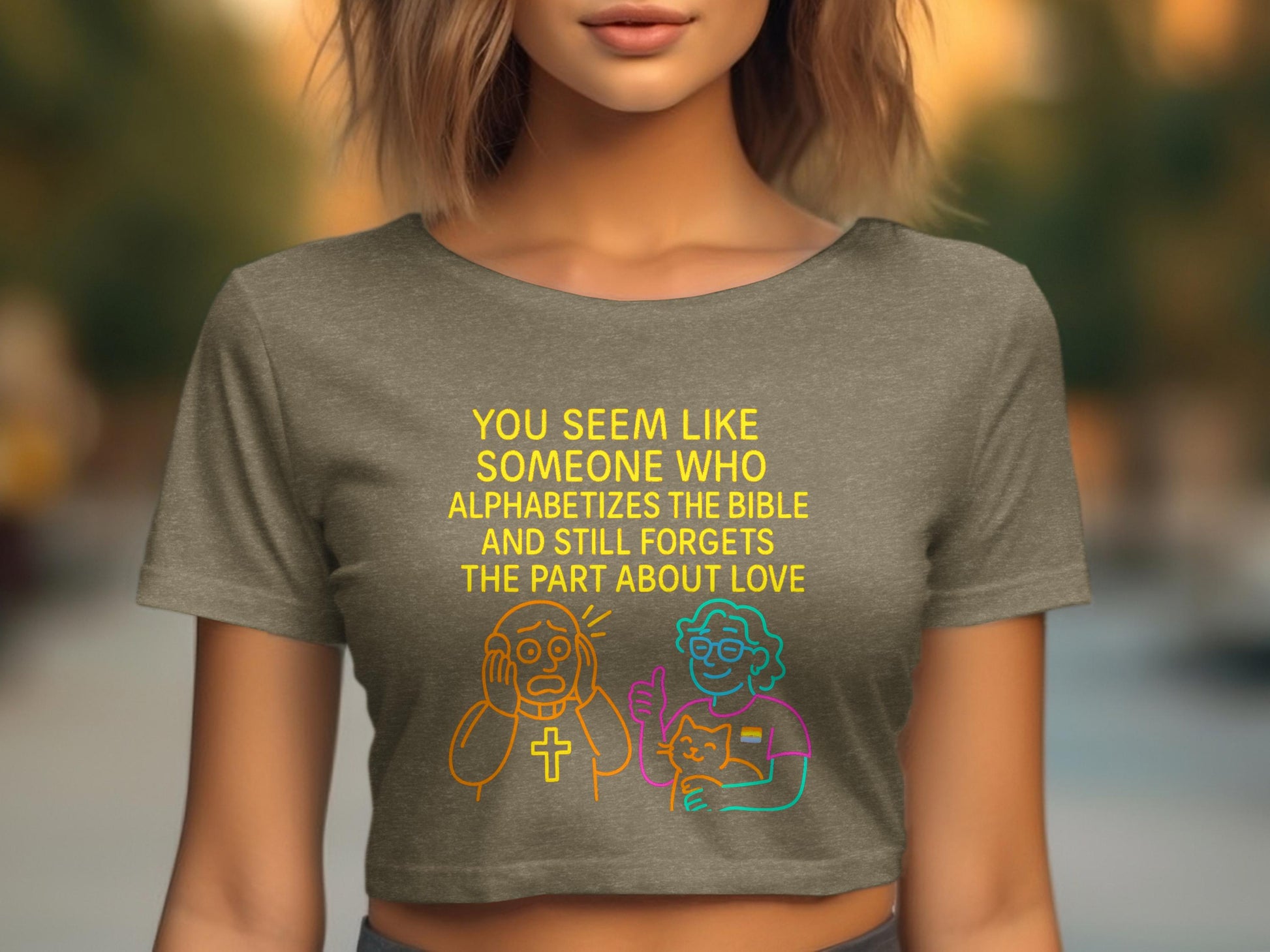 Someone Who Forgets The Part About Love crop top product