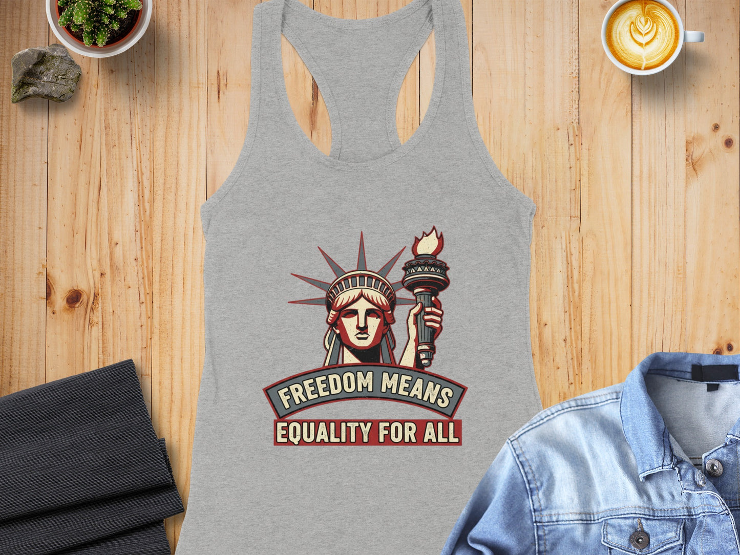 Freedom Means Equality for All Patriotic Tank Top