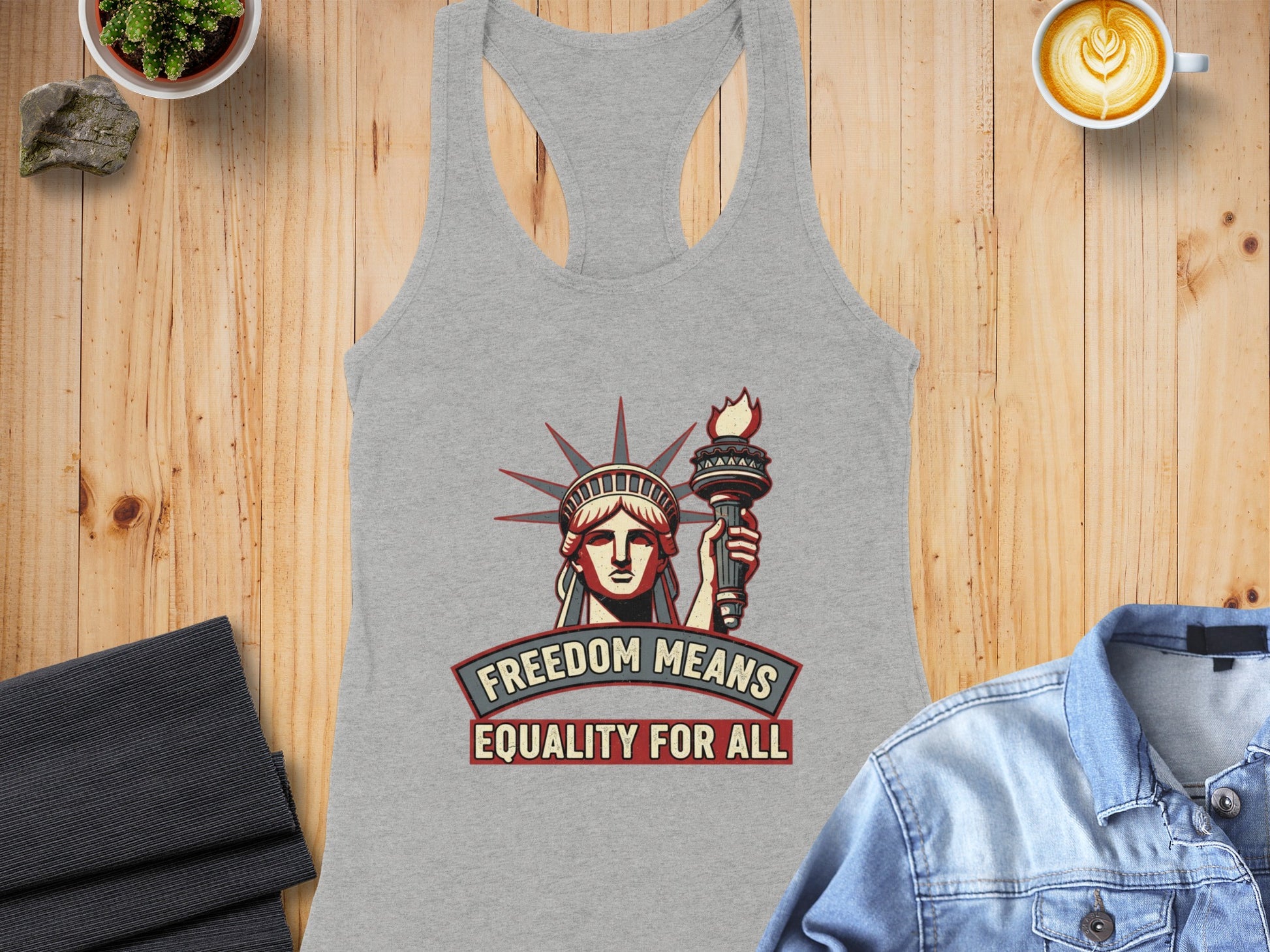 Freedom Means Equality for All Patriotic Tank Top