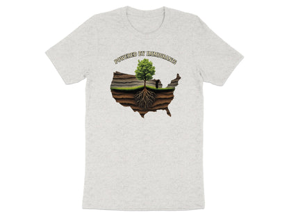 Powered By Immigrants USA Map Tree T-shirt product