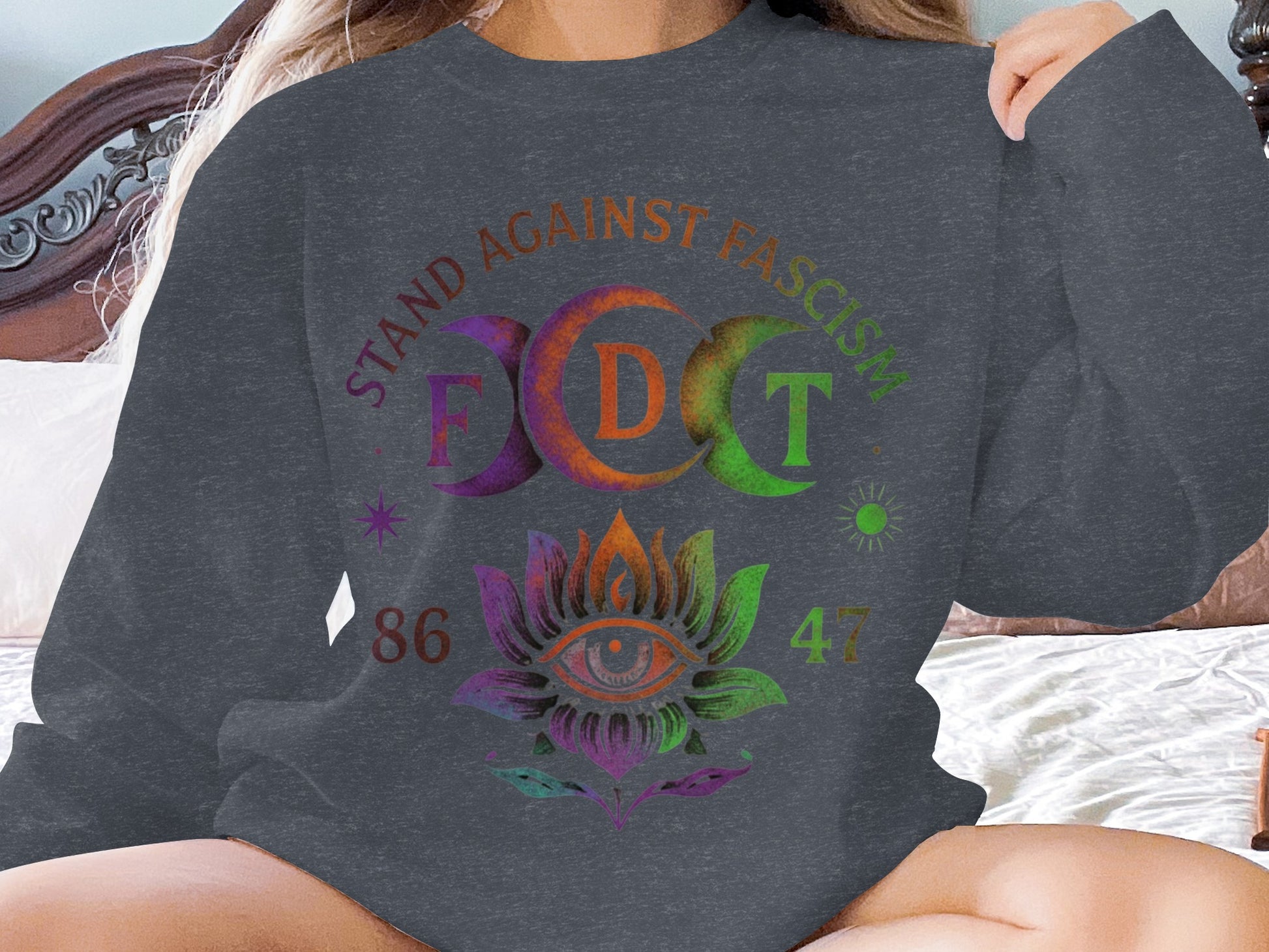 Stand Against Fascism FD 86 47 Graphic Sweatshirt product