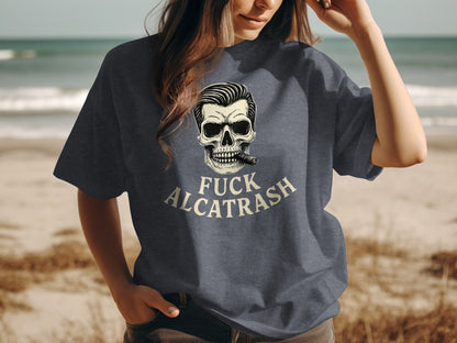 Skull with Cigar Alcatrash Graphic Tee product type