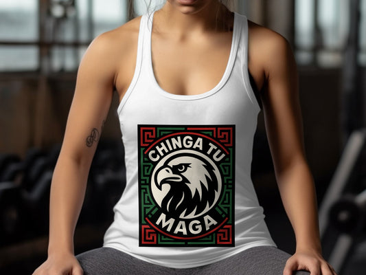 Chinga Tu Maga Eagle Graphic Tank Top Product