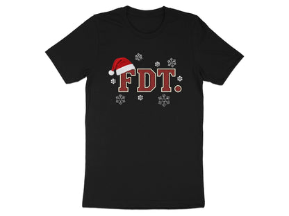 FDT T-Shirt with Festive Design and Snowflakes