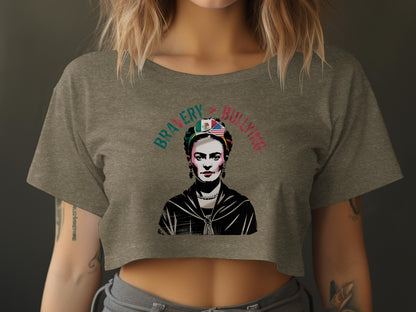 Bravery Over Bullying Graphic Art Crop Top product