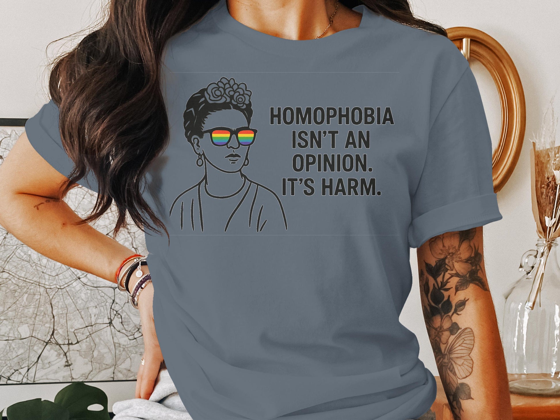 Homophobia Isn't An Opinion It's Harm Statement T-Shirt