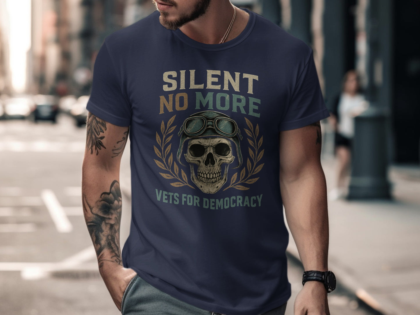 Silent No More Vets for Democracy Graphic T-Shirt
