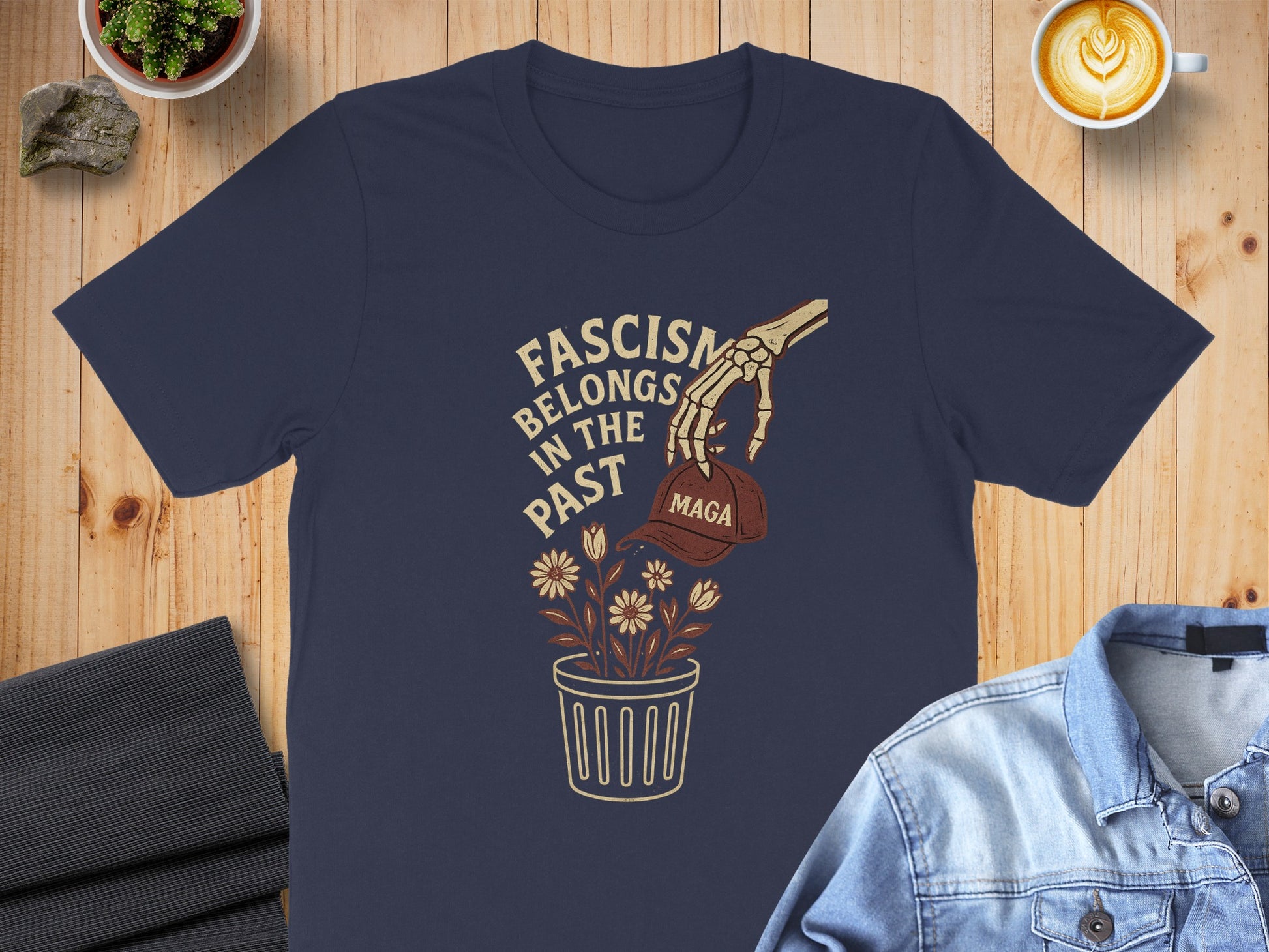 Fascism Belongs In The Past Graphic T-Shirt product
