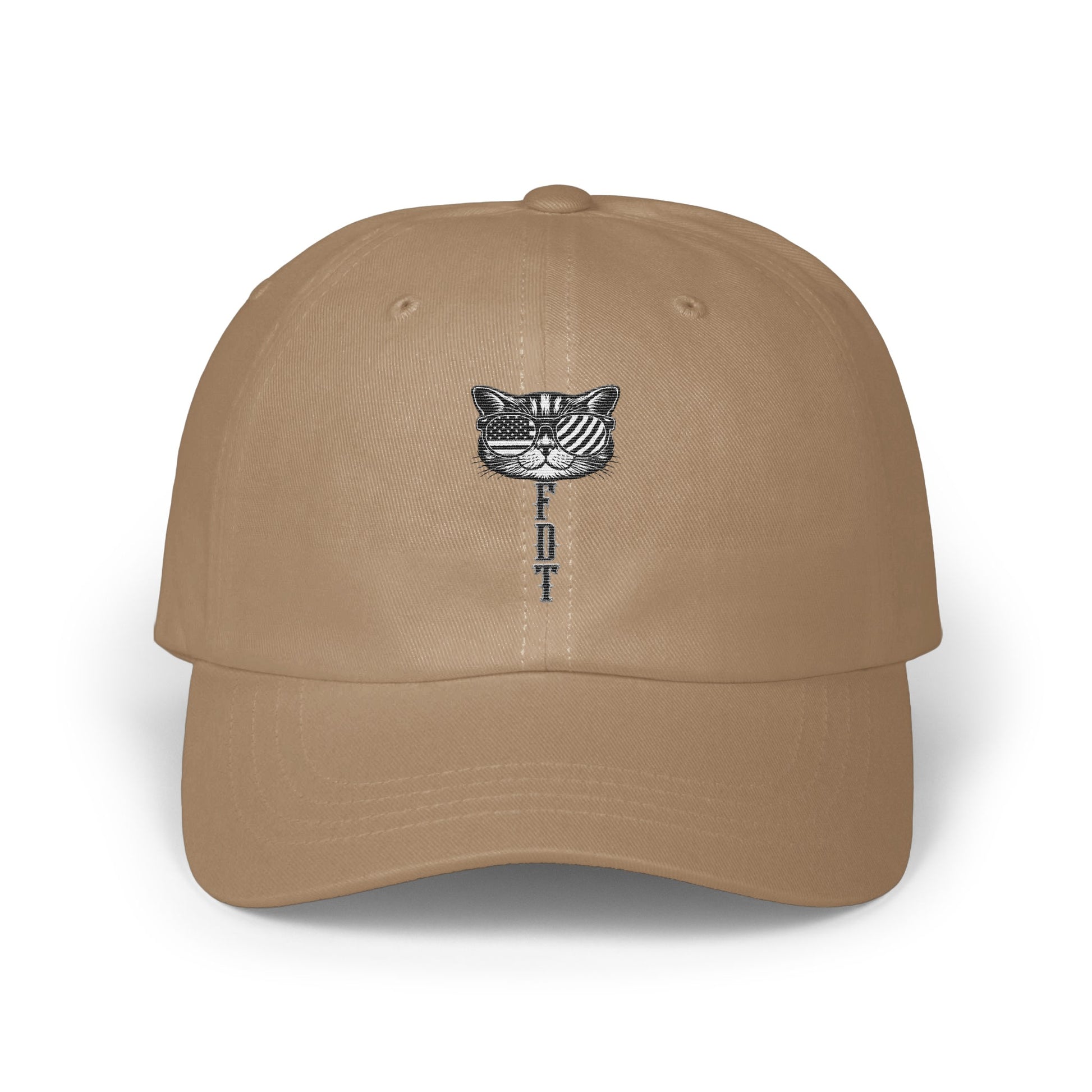 Custom Embroidered Cat Face Designed Baseball Cap Product