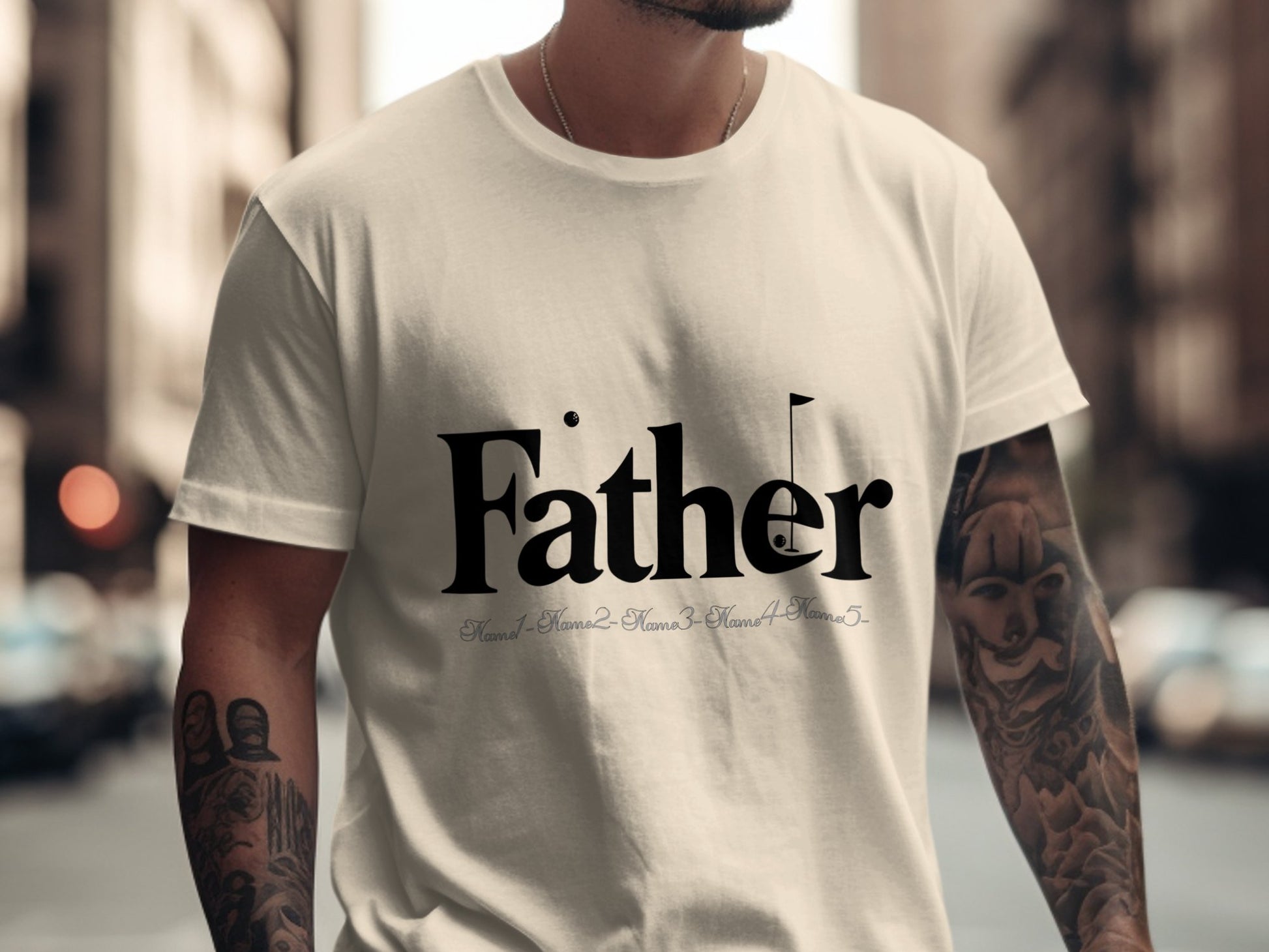 Father Graphic Print T-Shirt Father's Day Gift product type
