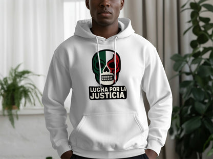 Lucha Por La Justicia Skull Design Hoodie product type