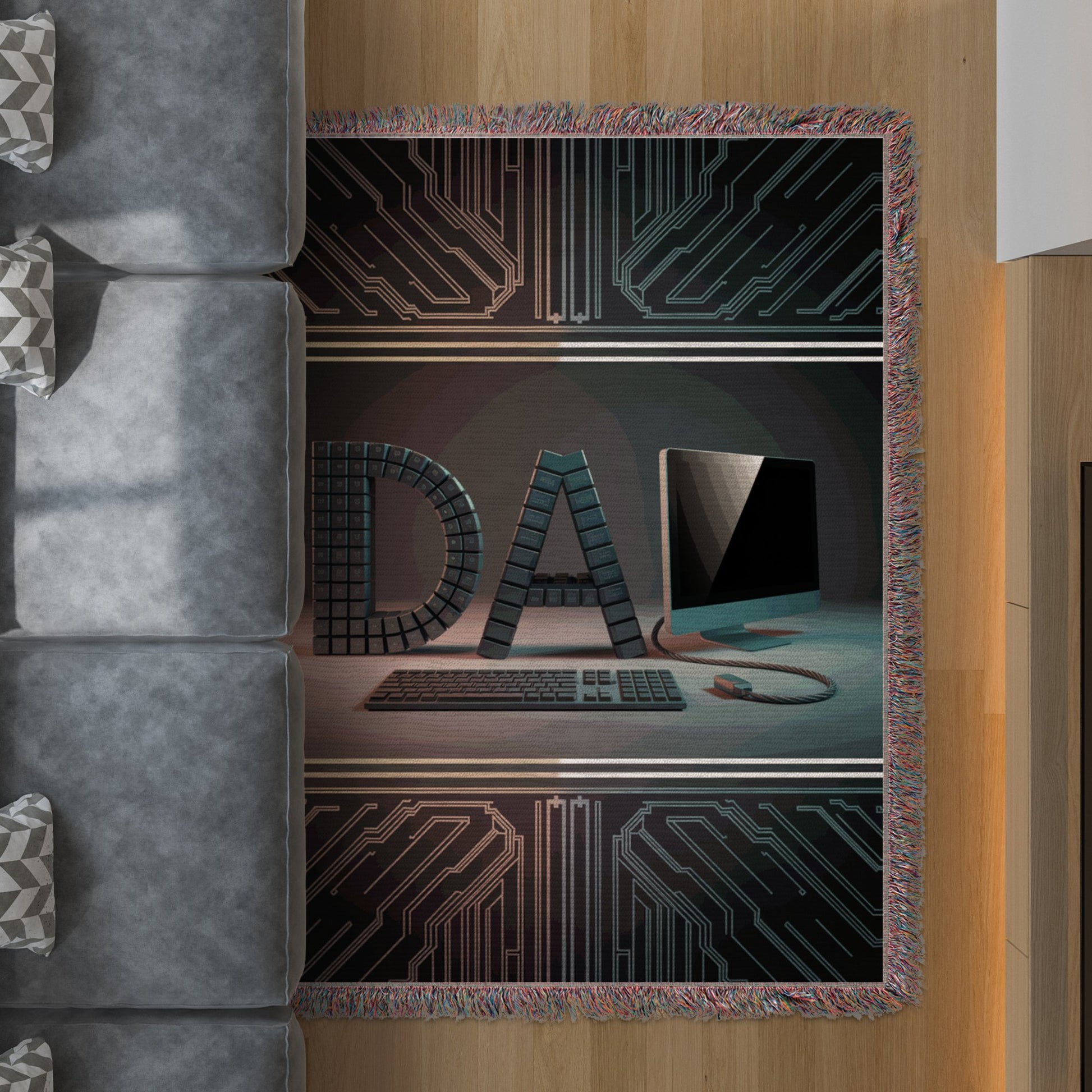 DA Circuit Board Design Computer Enthusiast Rug product