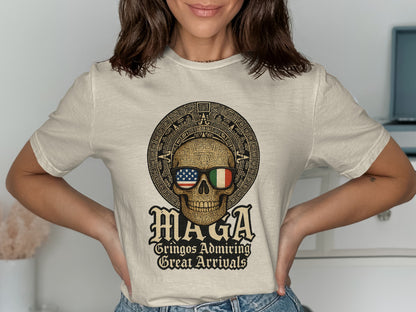 MAGA Gringos Admiring Great Arrivals Skull t-shirt product type