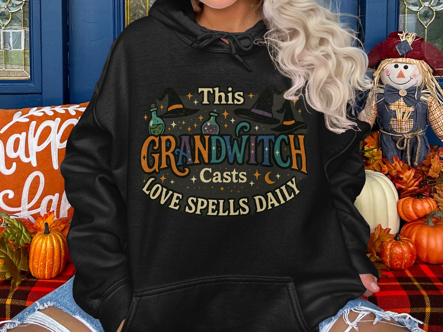 This Grandwitch Casts Love Spells Daily Hoodie product type