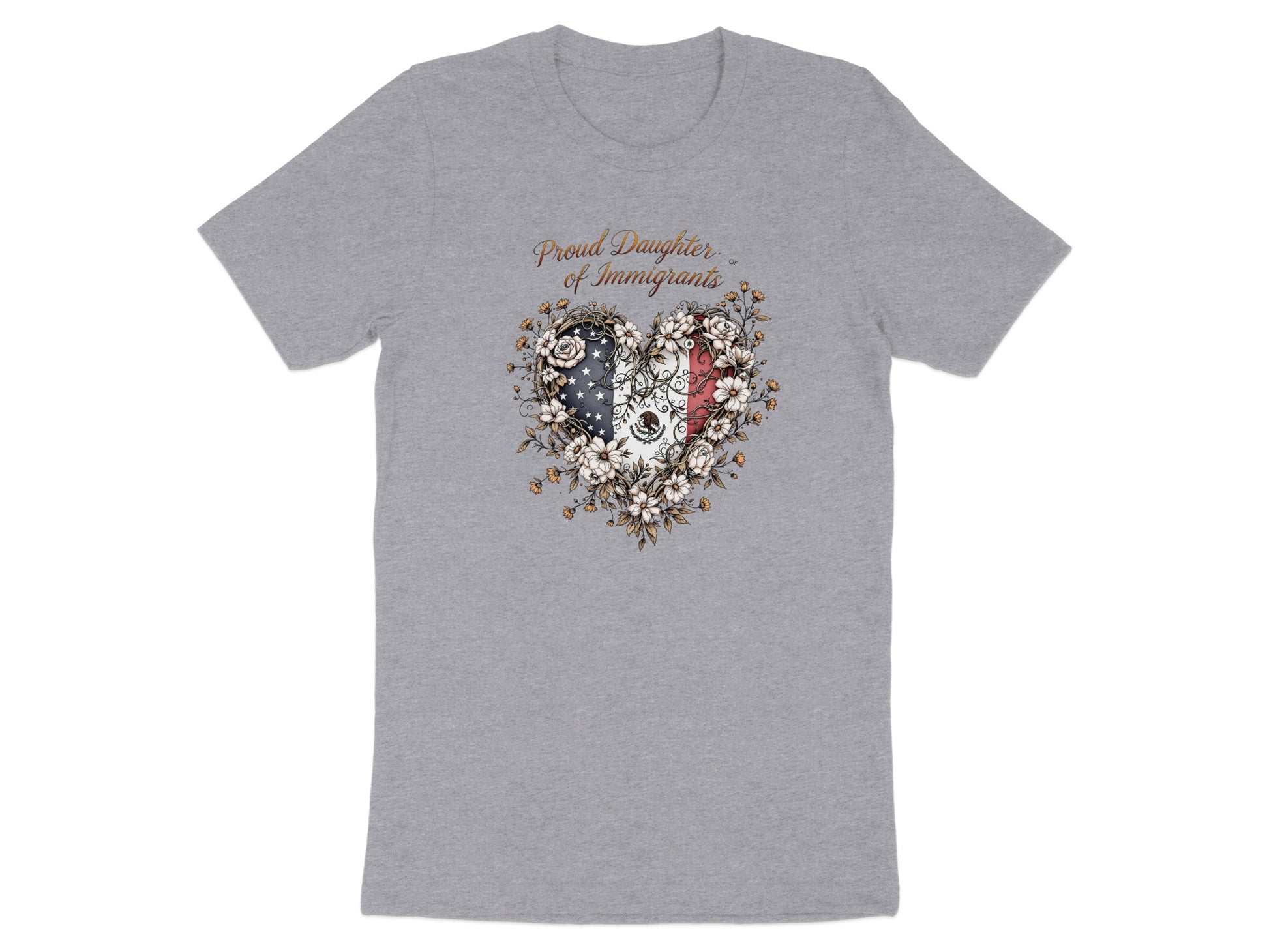 Proud Daughter of Immigrants Heart Graphic Tee