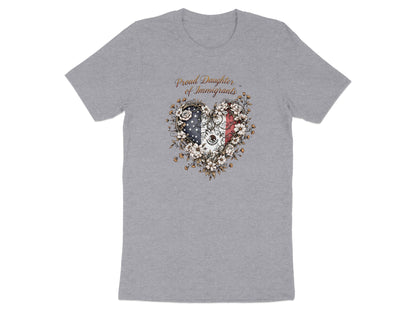 Proud Daughter of Immigrants Heart Graphic Tee